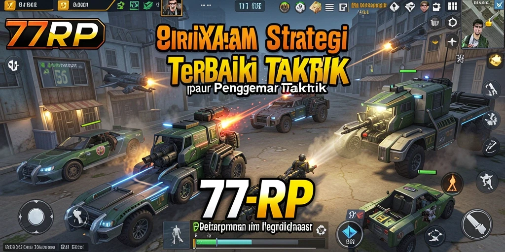 Tangkapan layar gameplay 77RP yang menampilkan pertempuran strategis yang mendebarkan.