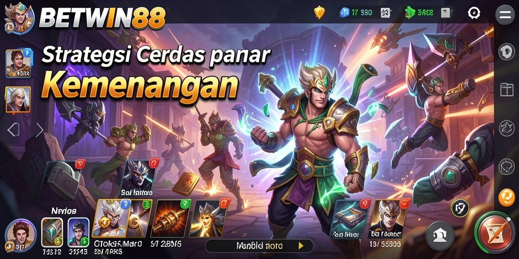 Tampilan menarik dari gameplay strategi BETWIN88.