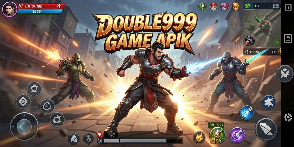 Tampilan gameplay aksi yang menegangkan dalam DOUBLE999.