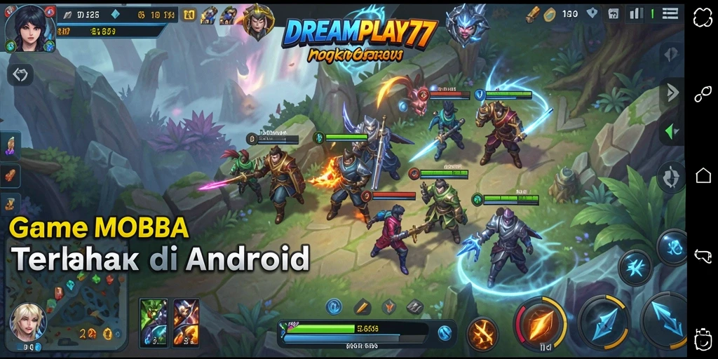 Screenshot gameplay seru di arena <strong>DREAMPLAY77</strong> dengan karakter yang beraksi.