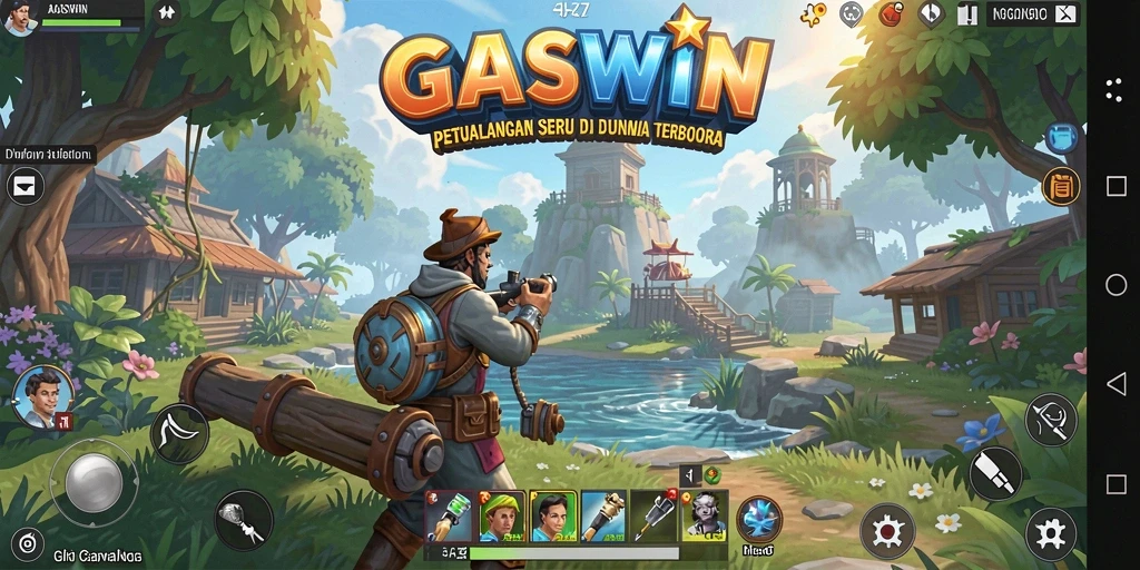Tampilan gameplay GASWIN yang menarik dan penuh petualangan.