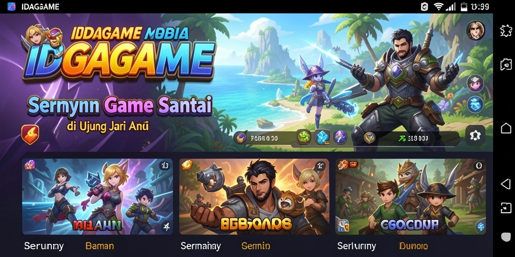 Tampilan gameplay seru dan menyenangkan di IDAGAME.