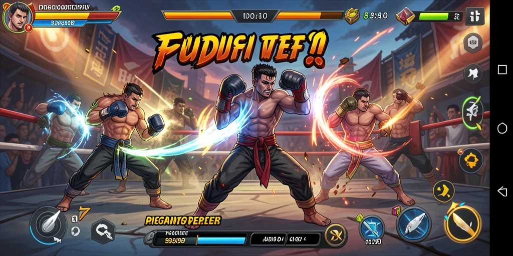 Tampilan gameplay seru dalam pertempuran di IDEBET.