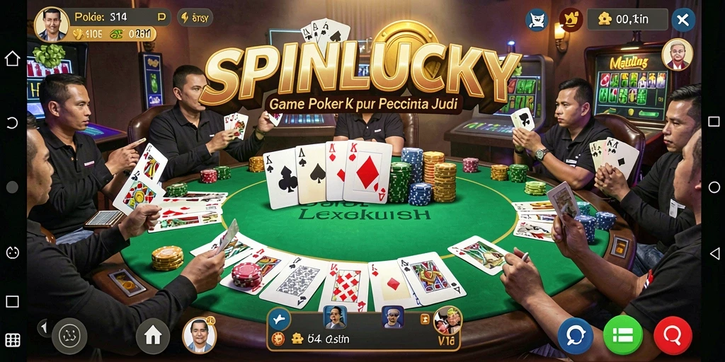 Gameplay seru di SPINLUCKY yang penuh tantangan Poker.
